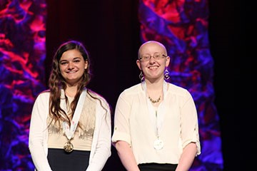 Joselyn Rabbitt and Stephanie Schroth, 1st place in Robotics and Automation Technology
